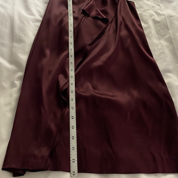Vince Silk Halter Mini Dress - size XS - Burgundy Wine - Picture 10 of 12